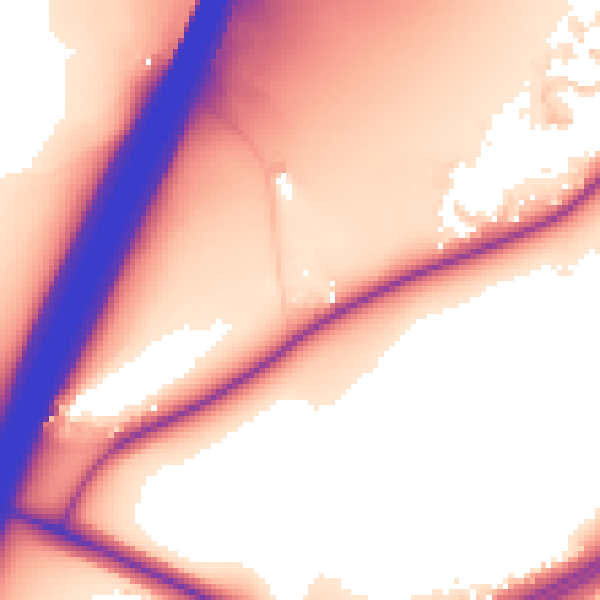 Daytime road noise heatmap for IP8 3AT
