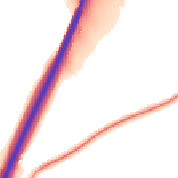 Night-time road noise heatmap for IP8 3AU