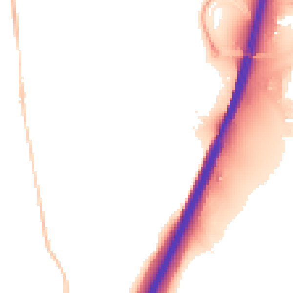 Night-time road noise heatmap for IP8 3AY