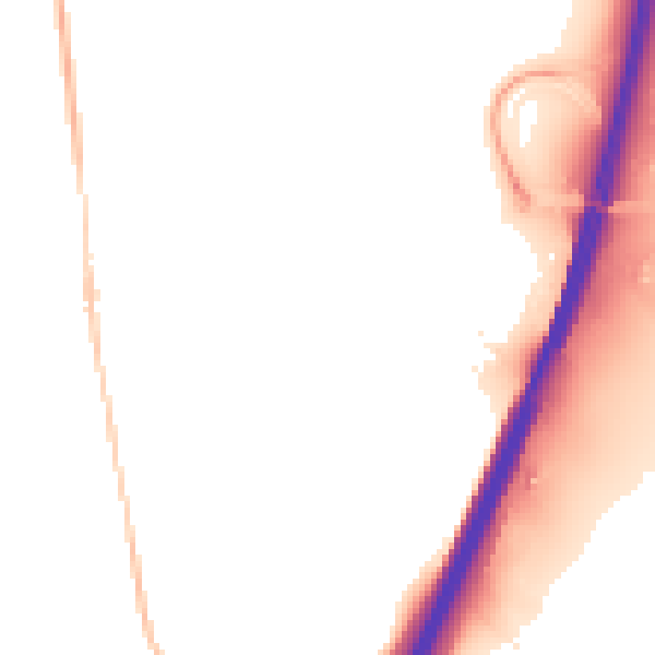 Night-time road noise heatmap for IP8 3AZ