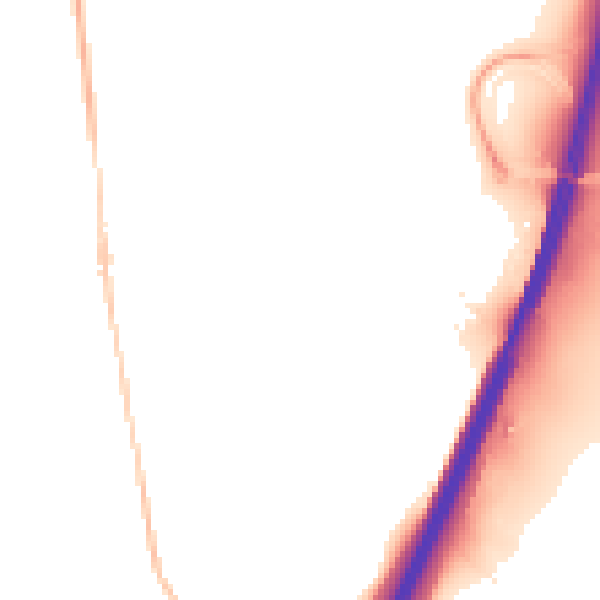 Night-time road noise heatmap for IP8 3BB