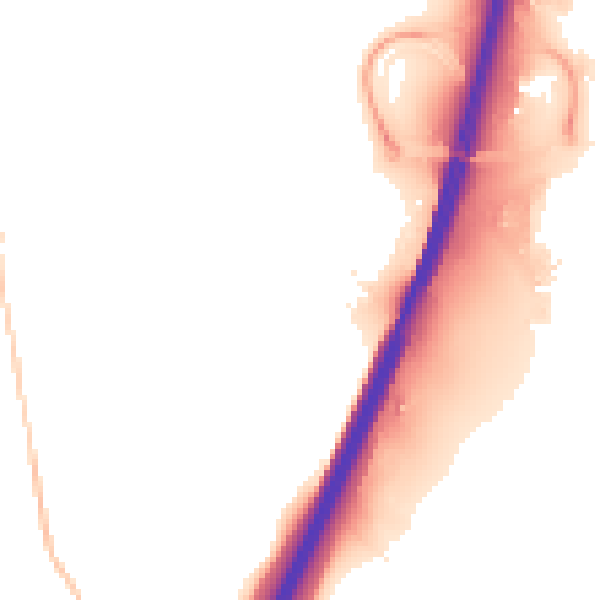 Night-time road noise heatmap for IP8 3BE