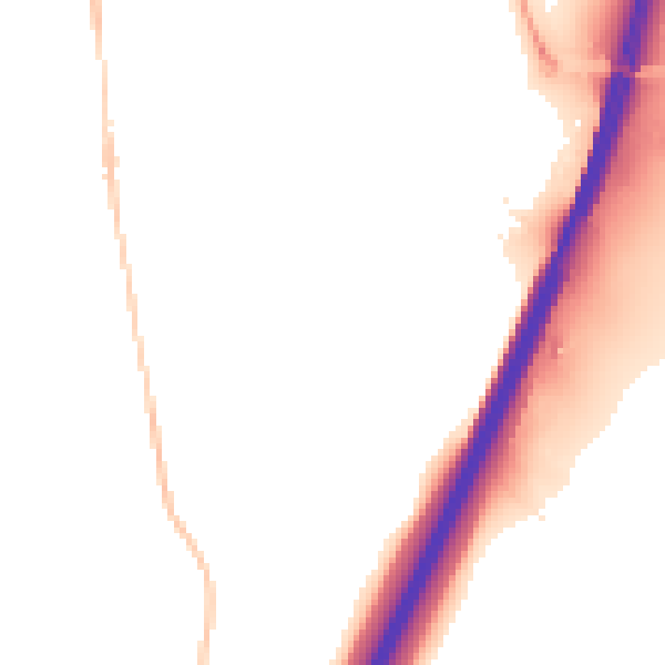Night-time road noise heatmap for IP8 3BF