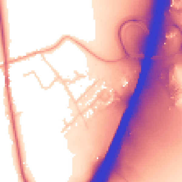 Daytime road noise heatmap for IP8 3BG