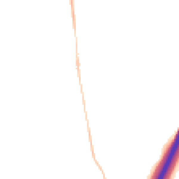 Night-time road noise heatmap for IP8 3BS