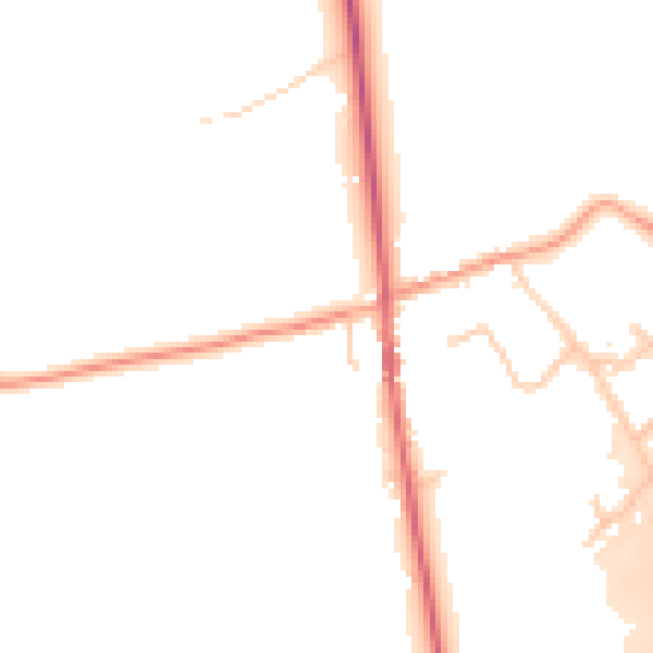 Daytime road noise heatmap for IP8 3DB