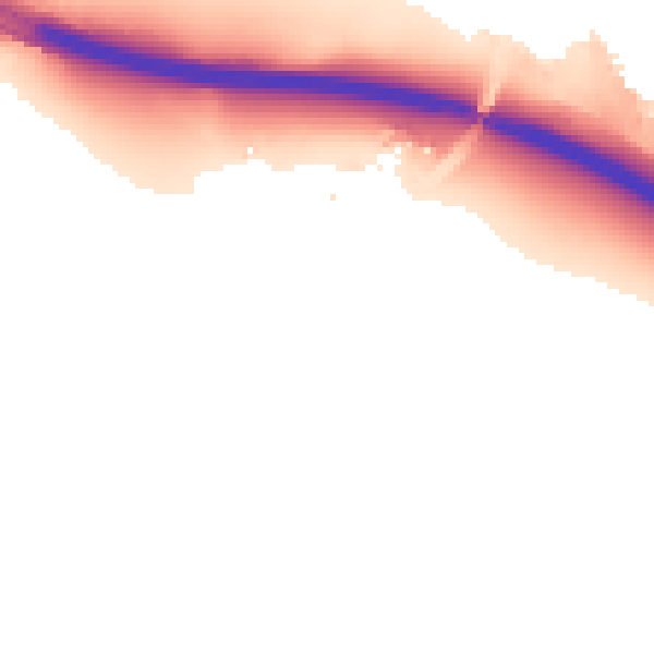 Night-time road noise heatmap for IP8 3FE