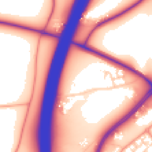 Daytime road noise heatmap for IP8 3FW