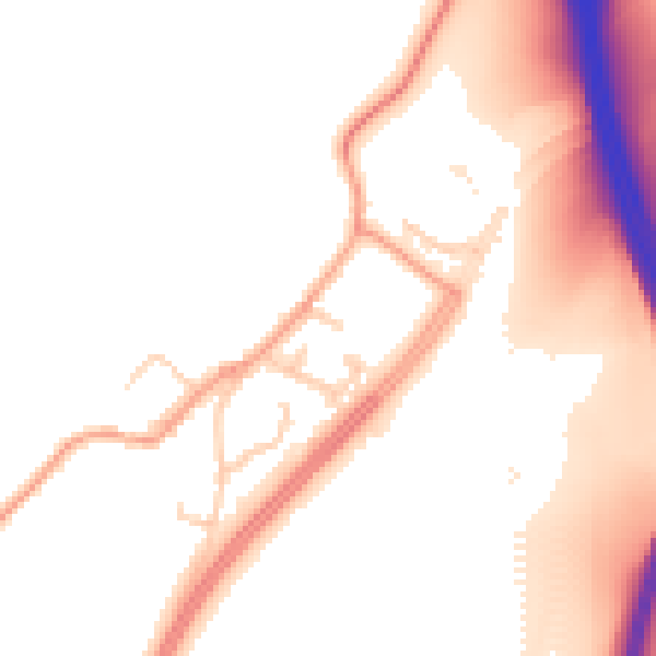 Daytime road noise heatmap for IP8 3HU