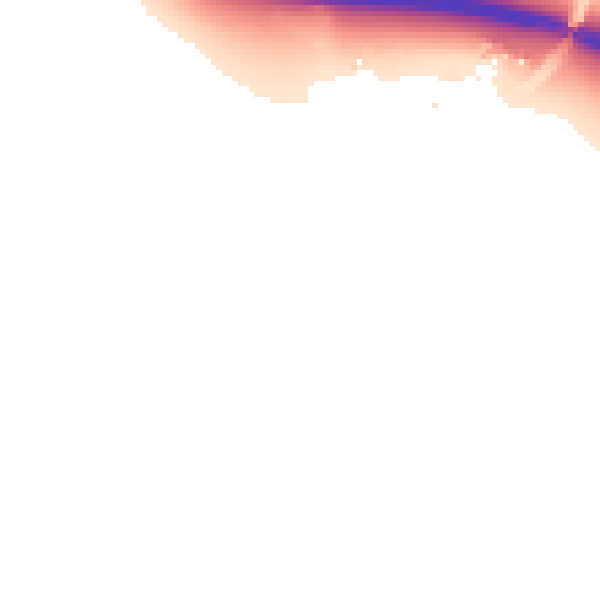 Night-time road noise heatmap for IP8 3LP
