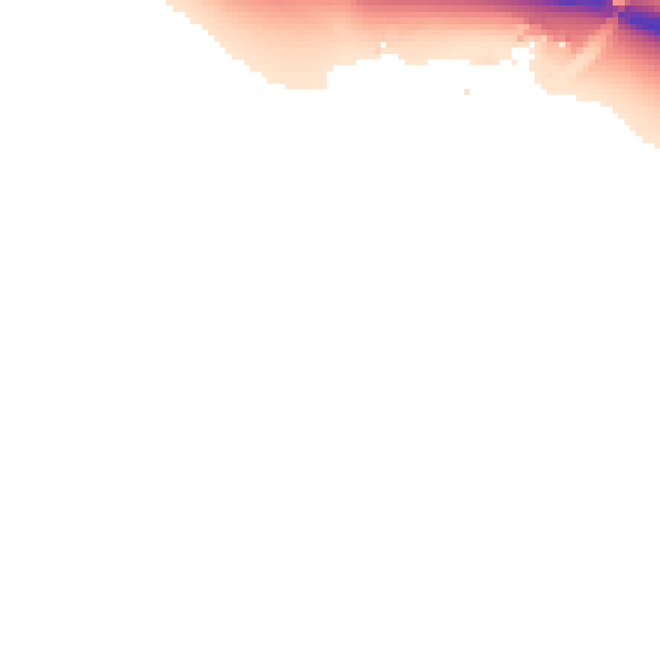 Night-time road noise heatmap for IP8 3LU