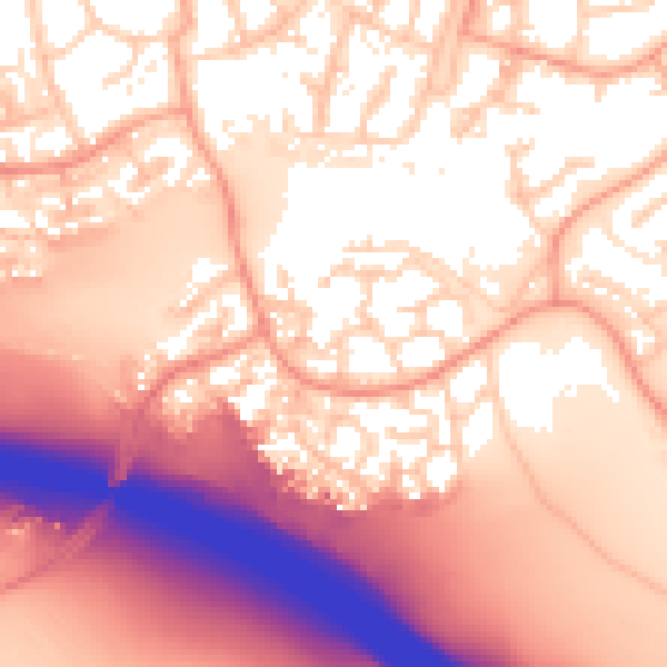 Daytime road noise heatmap for IP8 3NG