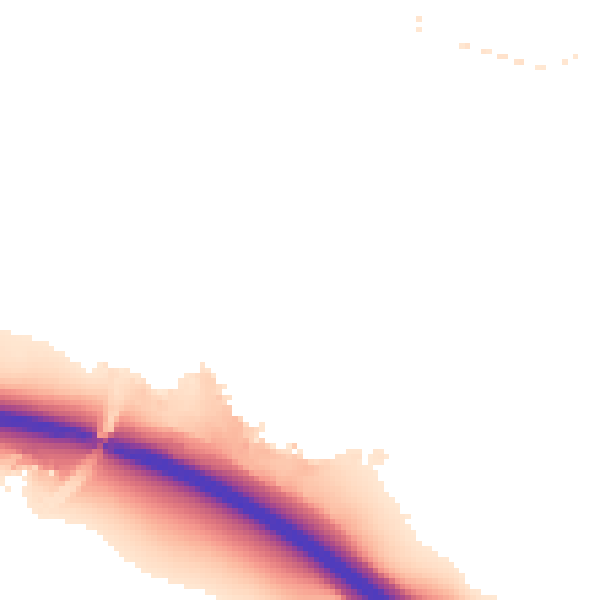 Night-time road noise heatmap for IP8 3NG