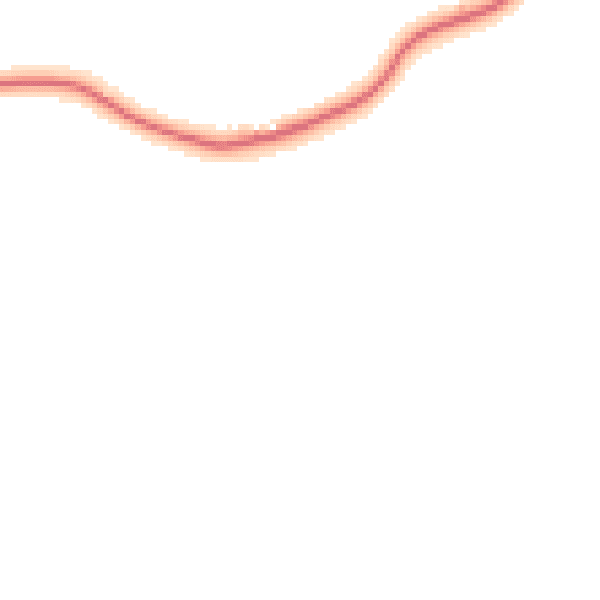 Night-time road noise heatmap for IP8 3NN