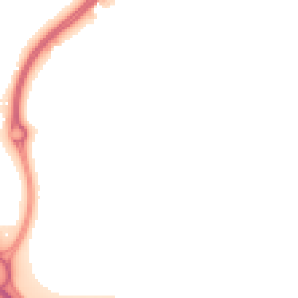Night-time road noise heatmap for IP8 3RG