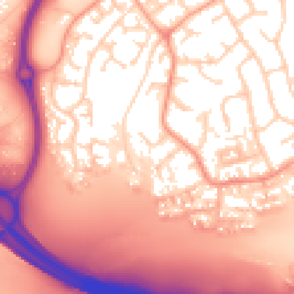 Daytime road noise heatmap for IP8 3RH