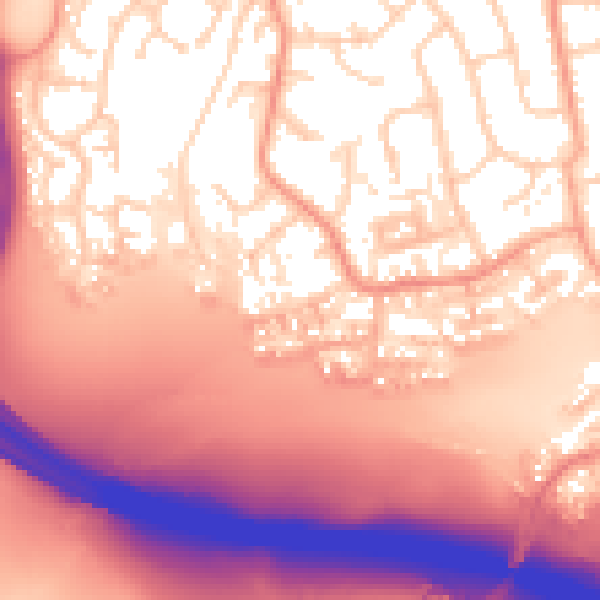 Daytime road noise heatmap for IP8 3RW