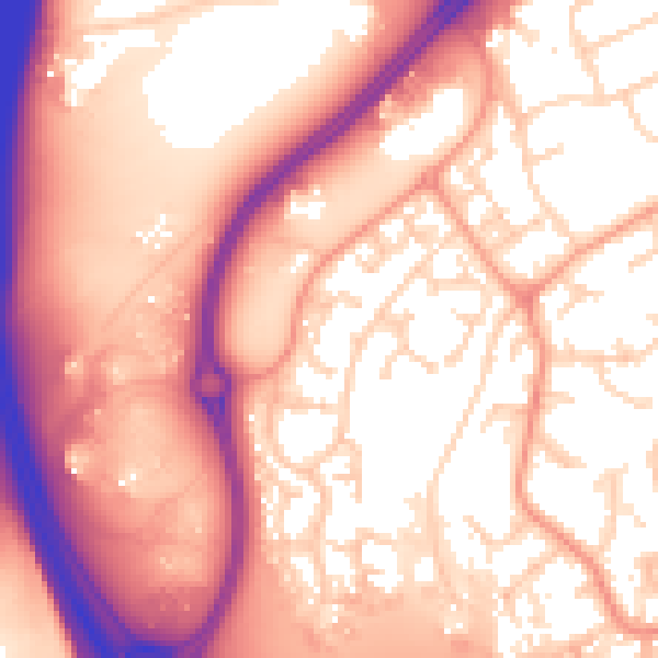 Daytime road noise heatmap for IP8 3ST