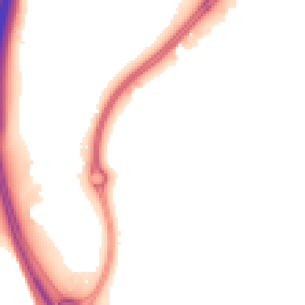 Night-time road noise heatmap for IP8 3ST