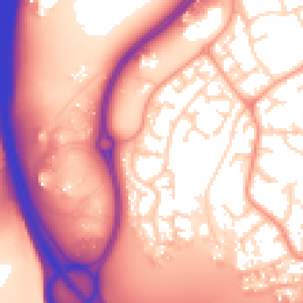 Daytime road noise heatmap for IP8 3SZ