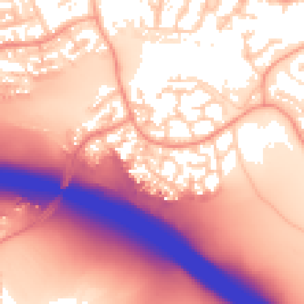 Daytime road noise heatmap for IP8 3TL