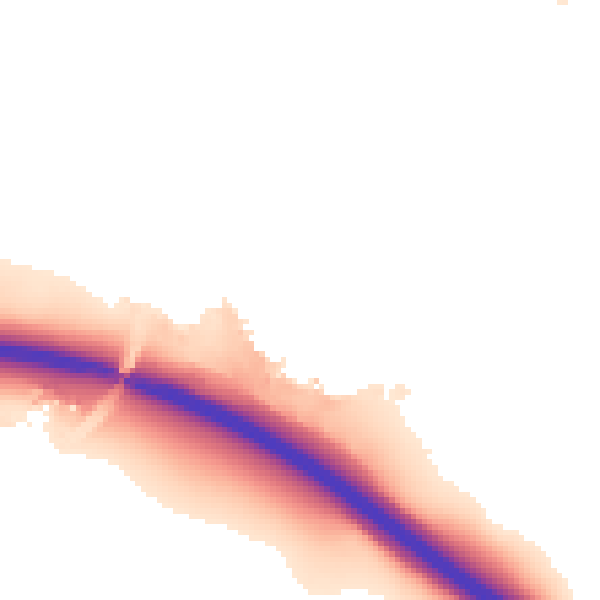 Night-time road noise heatmap for IP8 3TL