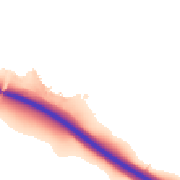 Night-time road noise heatmap for IP8 3UD