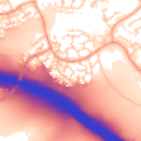 Daytime road noise heatmap for IP8 3UJ