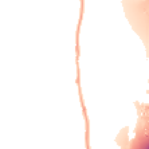 Daytime road noise heatmap for IP8 4DD