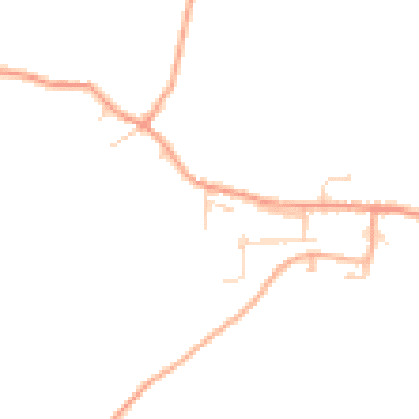 Daytime road noise heatmap for IP8 4DJ