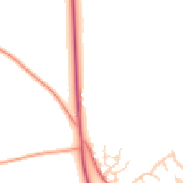 Daytime road noise heatmap for IP8 4FL