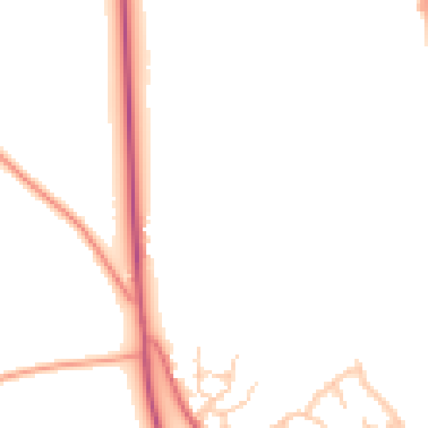Daytime road noise heatmap for IP8 4FR