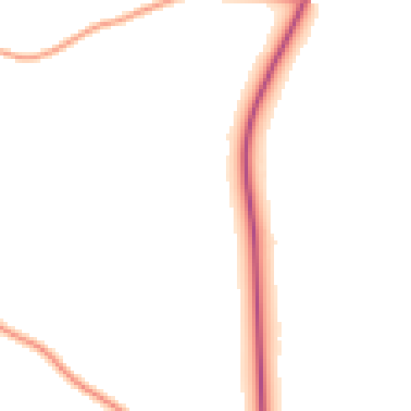 Daytime road noise heatmap for IP8 4JT