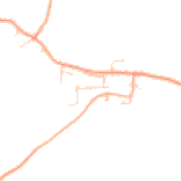 Daytime road noise heatmap for IP8 4PG
