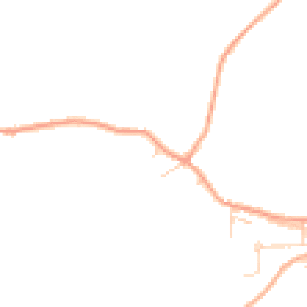Daytime road noise heatmap for IP8 4QG