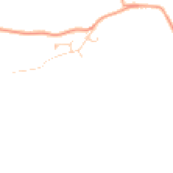 Daytime road noise heatmap for IP8 4RN