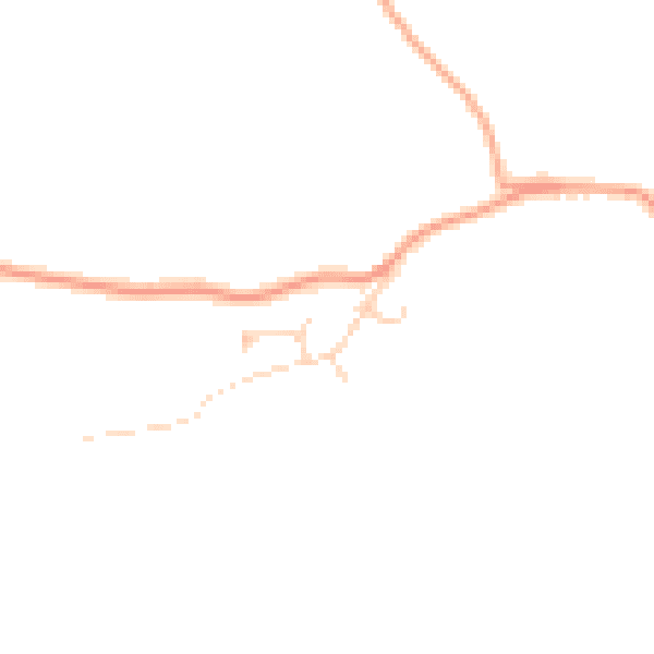 Daytime road noise heatmap for IP8 4RQ