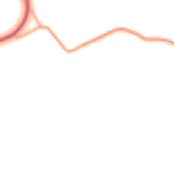 Daytime road noise heatmap for IP8 4RU