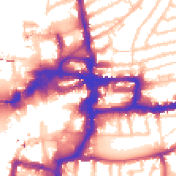 Daytime road noise heatmap for KT1 1AN