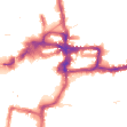 Night-time road noise heatmap for KT1 1AR