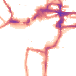 Night-time road noise heatmap for KT1 1BQ