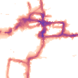 Night-time road noise heatmap for KT1 1DF