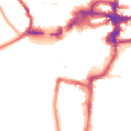 Night-time road noise heatmap for KT1 1EY