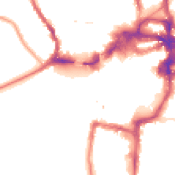 Night-time road noise heatmap for KT1 1HY