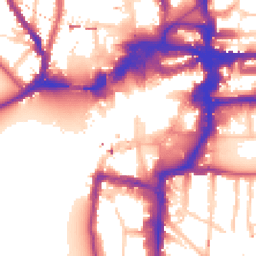 Daytime road noise heatmap for KT1 1JH