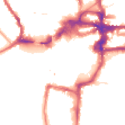 Night-time road noise heatmap for KT1 1JH