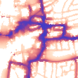 Daytime road noise heatmap for KT1 1NP