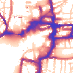 Daytime road noise heatmap for KT1 1NX