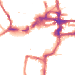 Night-time road noise heatmap for KT1 1RJ