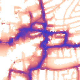 Daytime road noise heatmap for KT1 1SS